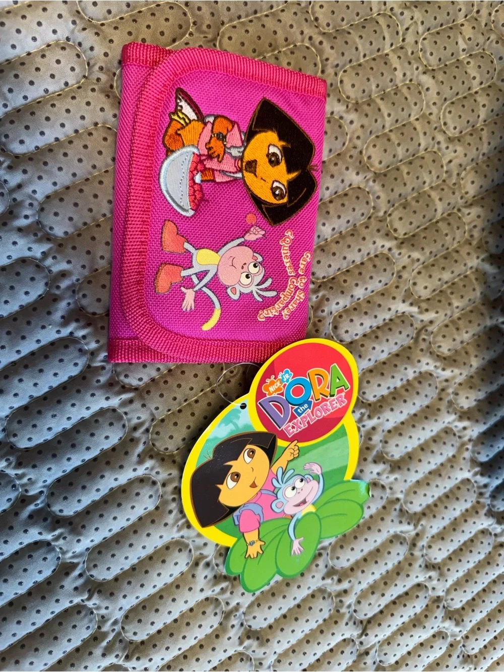 Vintage Y2K style Dora and Boots Pink Kids Wallet with Tag